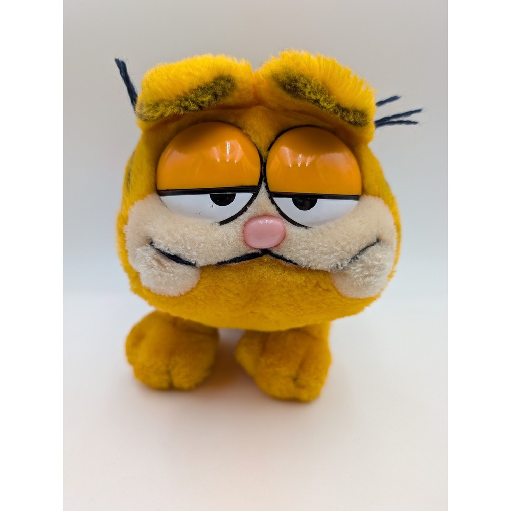 Fun Farm Garfield Plush Vintage 1981 Plastic Eyes Korea 8 Inch Cat